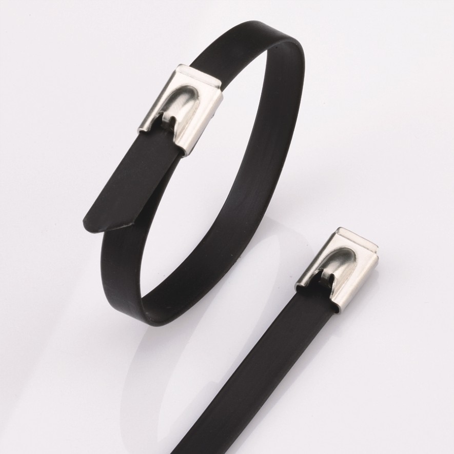 Vezice za kabele od nehrđajućeg čelika- Ball-Lock PVC obložene vezice